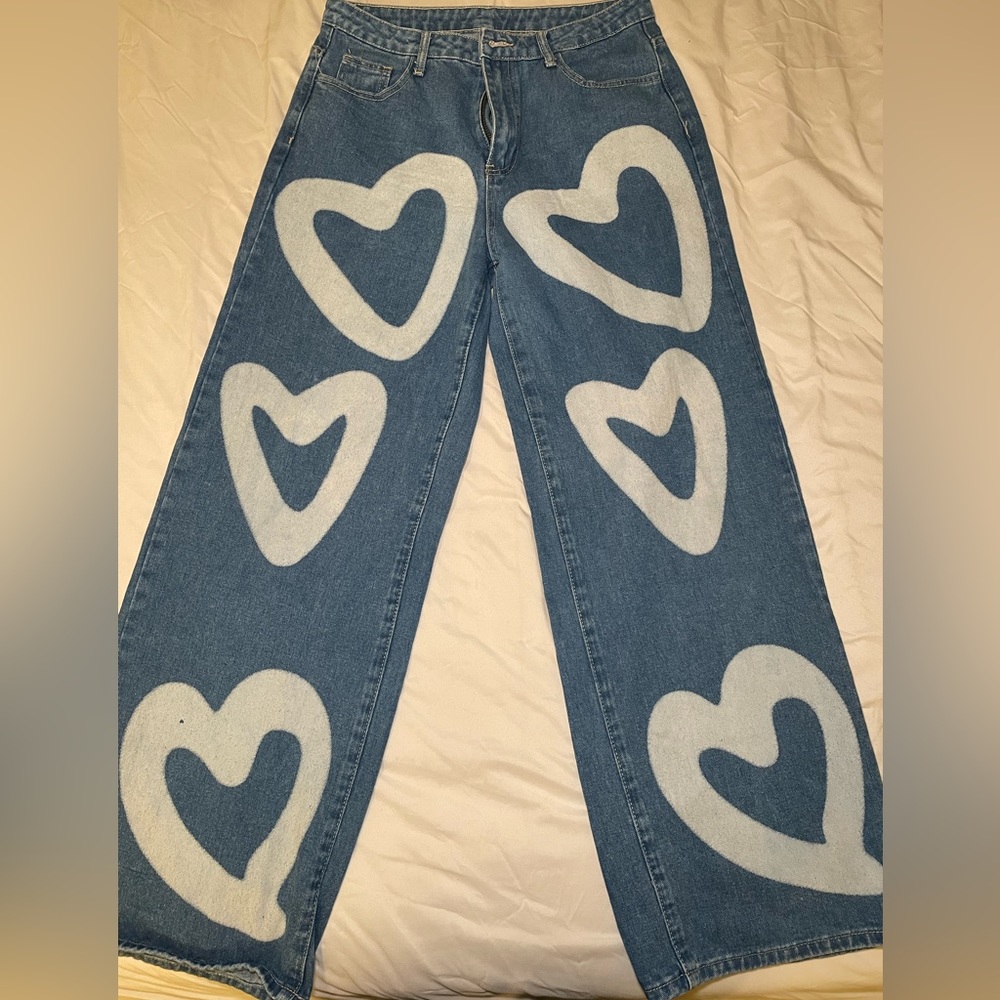 SHEIN Heart Jeans